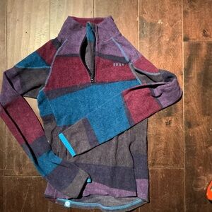 Colorblock Quarter-Zip Sweater Rocky